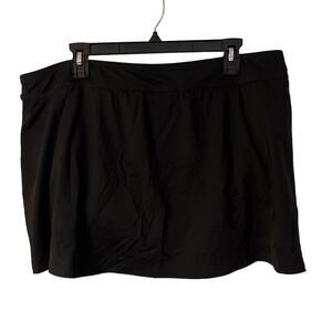 Lands' End Women's Black Sport Skort Size 20W